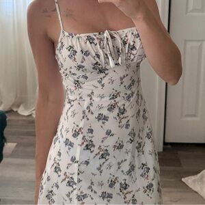 Amazon white floral midi dress